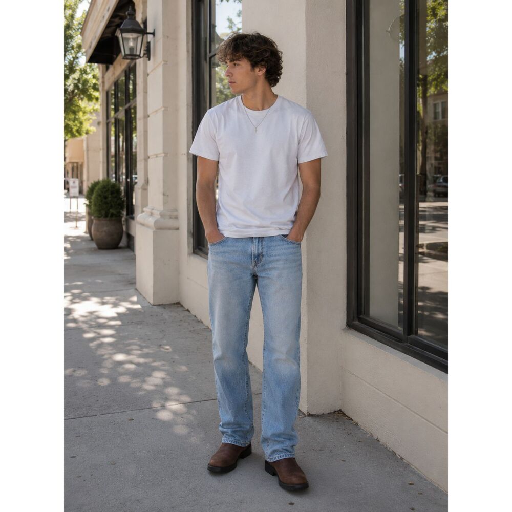 Wrangler Relaxed Fit Light Wash Jeans 40x30 Vintage Y2K